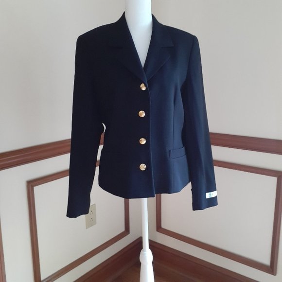 Austin Reed Jackets & Blazers - Austin Reed Black Wool Hanover Blazer 10P NWT New with Tags